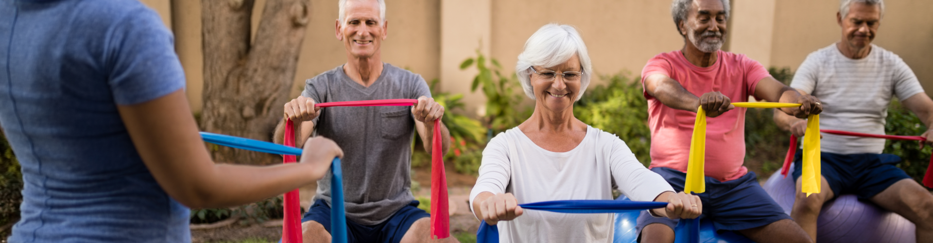elderly doing exercise